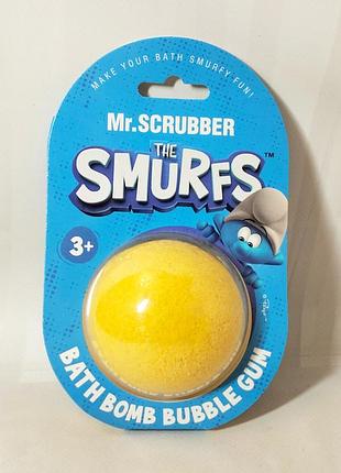 Детская бомбочка для ванной the smurfs bubble gum mr.scrubber 170г.