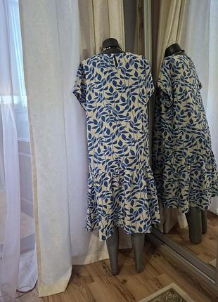 Вискозное с воланом по низу платье 👗 2