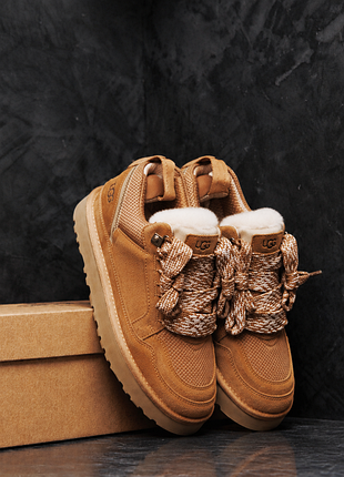Замшевые угги ugg lowmel sneaker brown