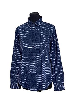 Женская рубашка marc o’polo в горошек (boyfriend / casual fit)