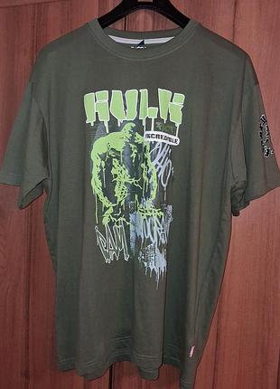 Футболка чоловіча marvel hulk xl оливкова