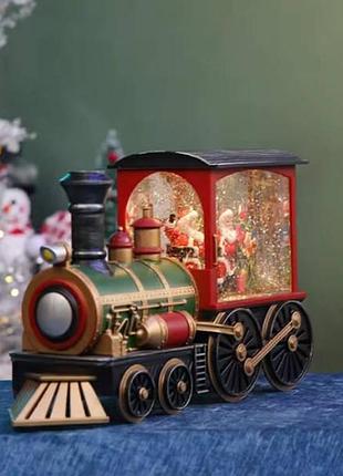 Новорічний нічник потяг із сантою xmas wdl-2110 різнокольоровий