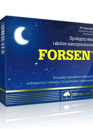Комплекс для сна с l-теанином, l-триптофаном и магнием olimp forsen 30 капсул