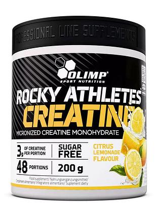 Креатин моногидрат микронизированный с магнием и b6 для набора массы olimp rocky athletes creatine 200 г
