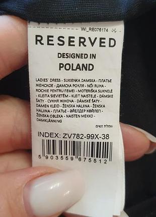 Черное шифоновое платье в цветочный принт reserved 6