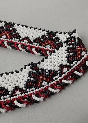 Чокер из бисера этано украшение ручной работы 4