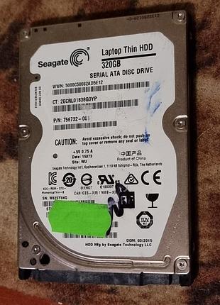 100% hdd 2.5 320 гб seagate 7200 86.6/88.4 жесткий диск st320lm010-1kj15c сигейт 7mm slim 7мм слим