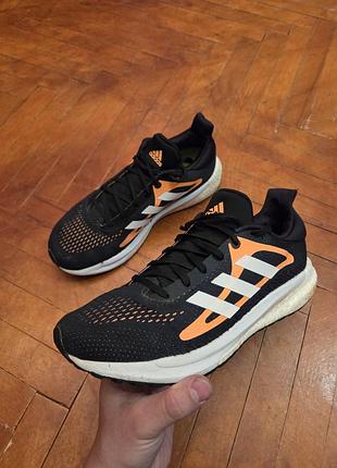 Кросівки чоловічі adidas ultraboost 42 чорні з помаранчевим