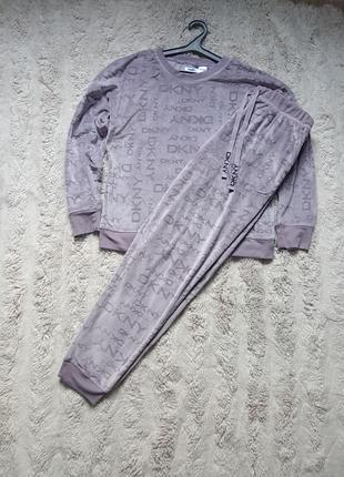 Оригінальний велюровий костюм dkny (donna karan new york)stretch velour