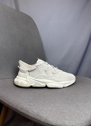 Оригінальні кросівки чоловічі adidas ozweego беже ві