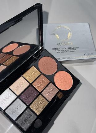 Лімітована палетка тіней versace 9 відтінків тіні неймовірні відтінки версаче +румʼяна
