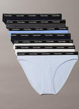 Трусики жіночі calvin klein icon logo, бікіні, 7 шт.