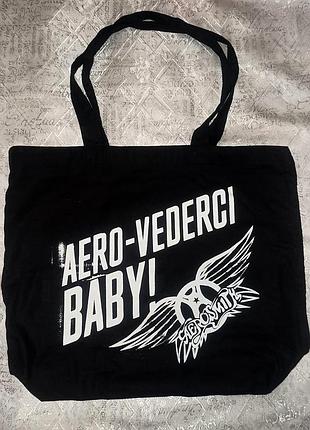 Сумка шоппер, упоминание прощательного тура aerosmith.