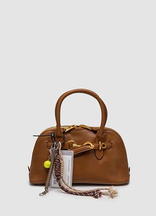Сумка миу miu aventure nappa leather top-handle bag ginger