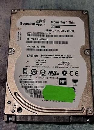 100% hdd 2.5 320 гб seagate 7200 88.2/90.1 жесткий диск st320lm010-1kj15c сигейт 7mm slim 7мм слим