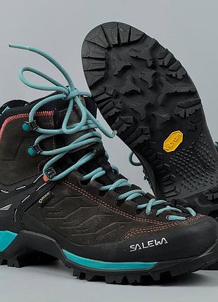 Salewa mtn trainer mid gore tex кроссовки кросівки ботинки черевики трекінгові горные тактические трейлові гортекс демісезон гірські обувь взуття