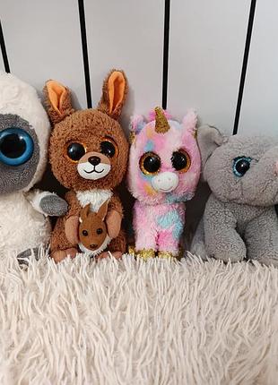 Колекція м'яких іграшок ty beanie boo's (оригінал з великими блискучими очима) лот чи поштучно