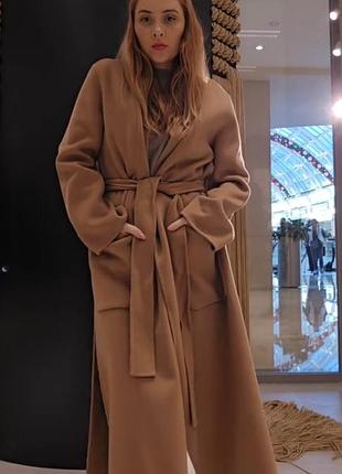 Вовняне пальто zara