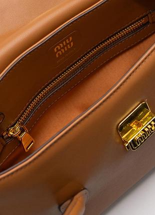 Сумка миу miu leather shoulder bag ginger 2