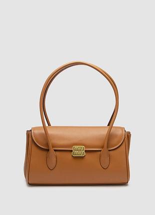 Сумка миу miu leather shoulder bag ginger