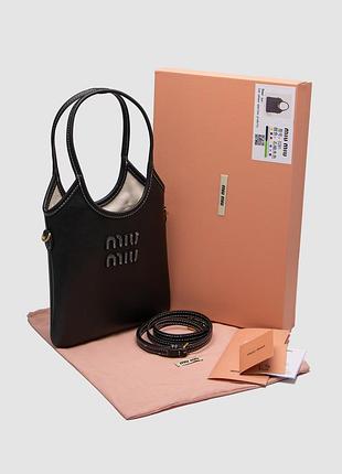 Сумка миу miu ivy leather mini bag black