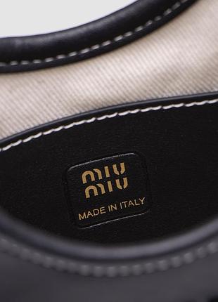 Сумка миу miu ivy leather mini bag black 2