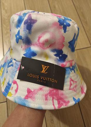 Панама жіноча в стилі louis vuitton різнокольорова