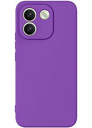 Чехол tpu getman liquid silk full camera для xiaomi redmi note 17 pro max фиолетовый / purple