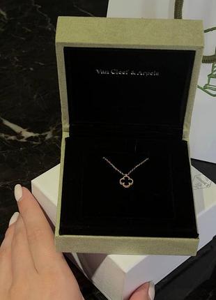 Колье підвіска van cleef & arpels mini  •