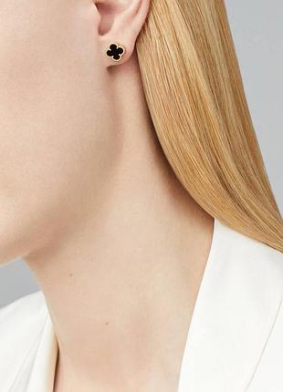 Сережки сережки van cleef & arpels mini  • 5