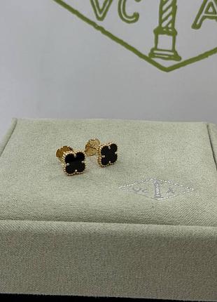 Сережки сережки van cleef & arpels mini  • 2