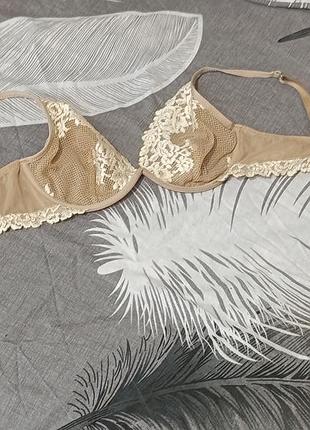 Бюстгальтер жіночий intimissimi бежевий мереживний