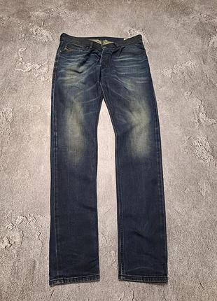 Джинси diesel tepphar slim-carrot (w31 l32) — оригінал, темно-сині / wash 0833y