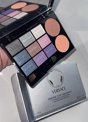 Тіні для повік versace палетка тіней версаче +румʼяна 3