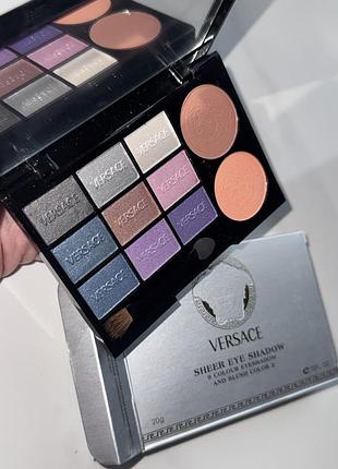 Тіні для повік versace палетка тіней версаче +румʼяна