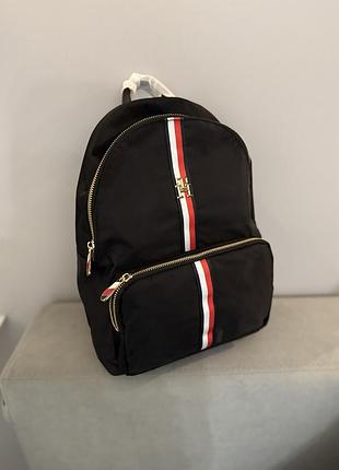 Рюкзак жіночий tommy hilfiger чорний нейлоновий