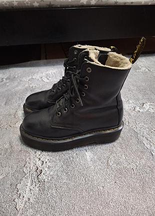 Черевики dr. martens jadon fl faux fur lined (eu 39) — оригінал, зимові на платформі