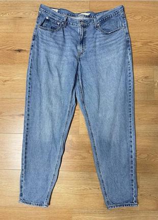 Джинси жіночі сині блакитні slim mom levis, розмір 3xl - 4xl