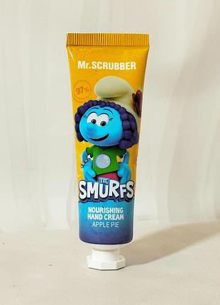 Детский парфюмированный питательный крем для рук the smurfs с ароматом яблочного пирога mr.scrubber 30г.
