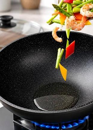 Сковорода wok з антипригарним покриттям 32 см 26x-241 зелена