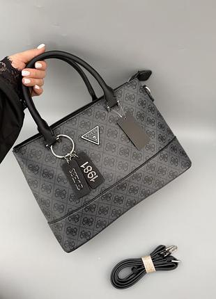 Сумка жіноча guess cordelia сетчел графітова