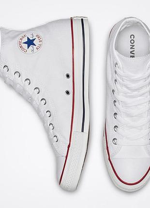 Converse chuck taylor all star hi m7650c — білі високі кеди унісекс, 37,5 (24 см)