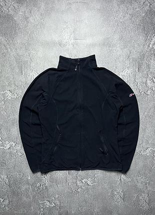 Vintage винтажная флисовая кофта berghaus бергхаус big logo size m размер м outdoor аутдор