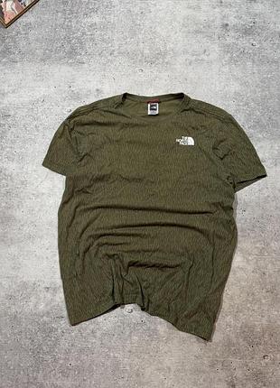 Футболка чоловіча the north face мілітарі хакі