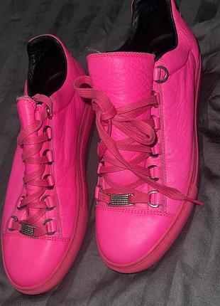 Кросівки жіночі balenciaga arena low рожеві