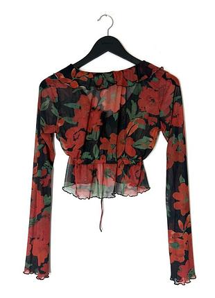Блуза з квітковим принтом pull&bear 3