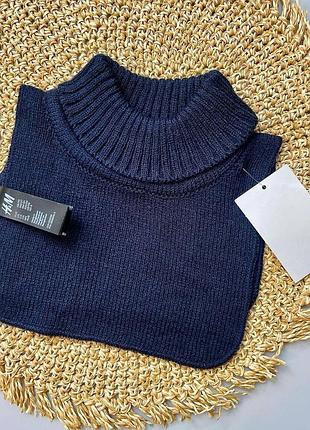 Снуд для немовлят h&m в'язаний синій 68/98 euro