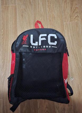 Рюкзак унісекс liverpool fc чорний з червоним