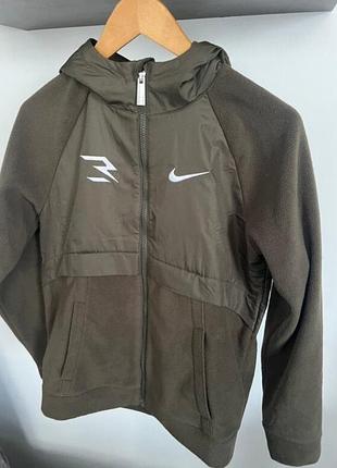Куртка для хлопчиків nike флісова хакі