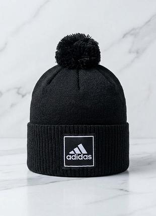 Брендові шапки adidas шапка adidas чорна шапка адидас чоловіча чорна шапка adidas для зими